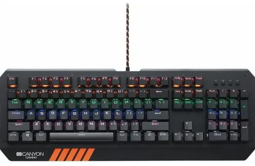 Tastatura Gaming Canyon CND-SKB6-US, iluminata (Negru)