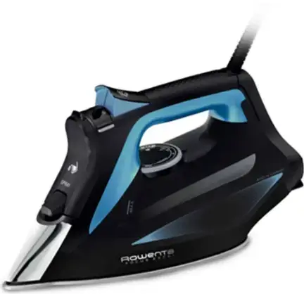 Fier de calcat Rowenta Focus Excel DW5310D1, 2700 W, Varf metalic (Negru/Albastru)