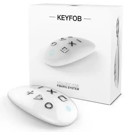 Telecomanda breloc Fibaro KeyFob FGKF-601, Z-Wave Plus (Alb)