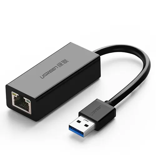 Adaptor Ugreen CR111, USB la RJ45, Gigabit Ethernet (Negru)