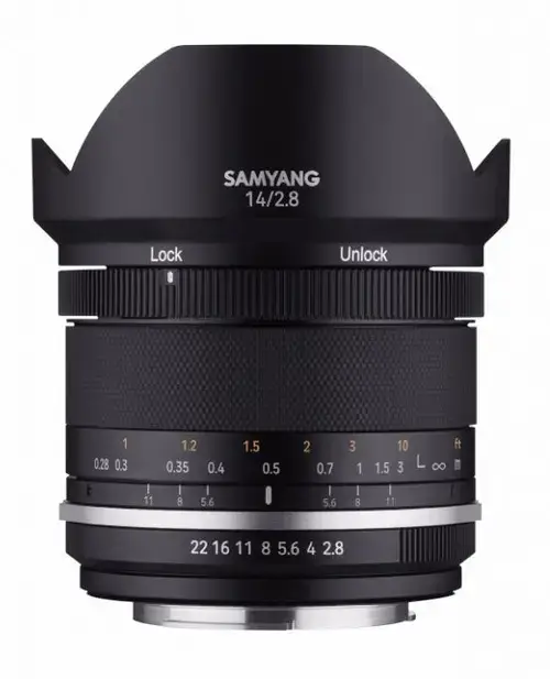 Obiectiv Samyang 14mm F2.8, Full Frame, montura Sony E (Negru)