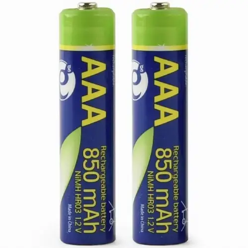 Acumulator Gembird AAA (R3), 1.2V NiMH 850mAh, 2 buc., EG-BA-AAA8R-01