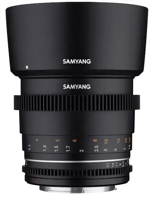 Obiectiv Samyang 85mm T1.5 VDSLR MK2, Full Frame, montura Sony E (Negru)