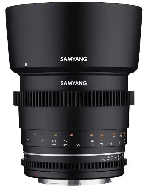 Obiectiv Samyang 85mm T1.5 VDSLR MK2, Full Frame, montura Sony E (Negru)