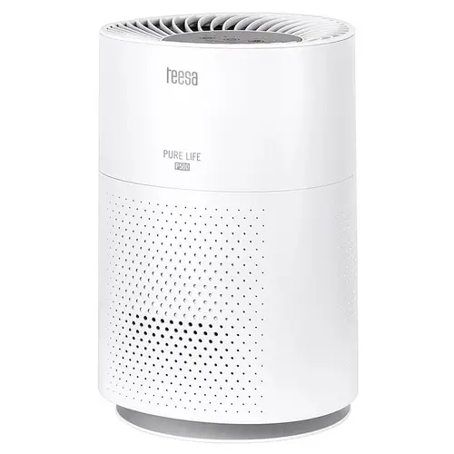 Purificator de aer Teesa Pure Life P500, 38 W, 136 m3/h , Pentru incaperi max 15 m2, Filtrare in 3 etape (Alb)
