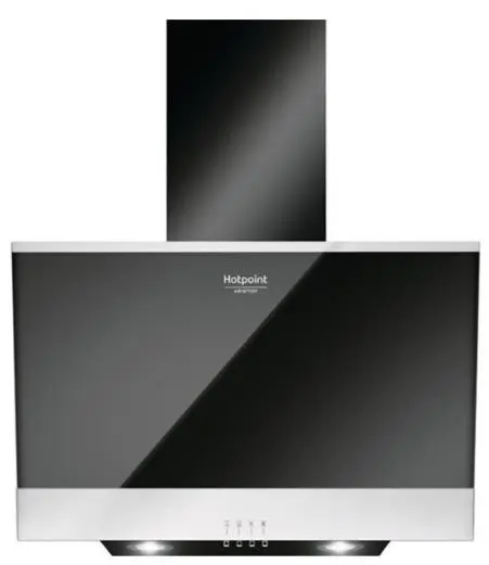 Hota decorativa HOTPOINT HHVP 6.6F LM, 3 trepte de viteza (Negru)