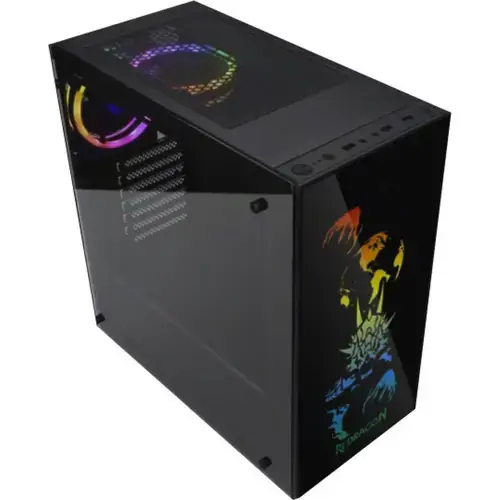 Carcasa Redragon Steeljaw, Mid Tower, ARGB (Negru)