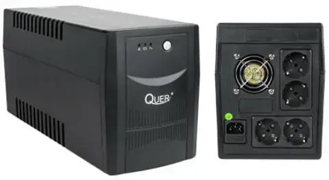 UPS Quer Micropower, 1500VA/900W, 4 x Schuko (Negru)