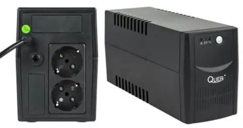 UPS Quer Micropower, 800VA/480W, 2 x Schuko (Negru)