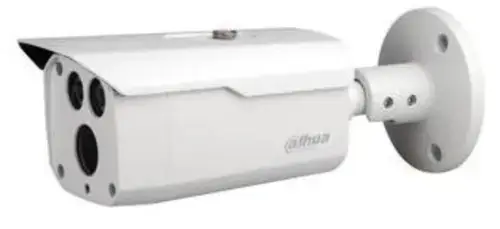 Camera de supraveghere Dahua HAC-HFW1230D-0360B Bullet, HDCVI, 2MP, CMOS 1/2.8, Starlight, 3.6mm, 2 LED, IR 80M, IP67, Carcasa metal (Alb)