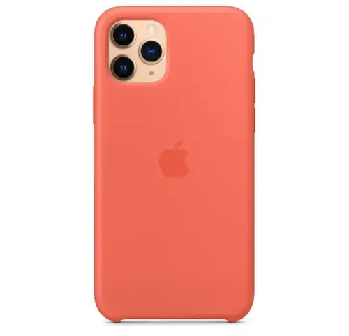 Protectie Spate Apple mwyq2zm/a pentru Apple iPhone 11 Pro, Silicon (Portocaliu)