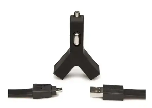 Incarcator auto TYLT Duo Y-Charge microUSB, 2xUSB (Negru)