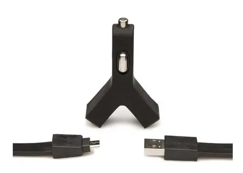 Incarcator auto TYLT Duo Y-Charge microUSB, 2xUSB (Negru)