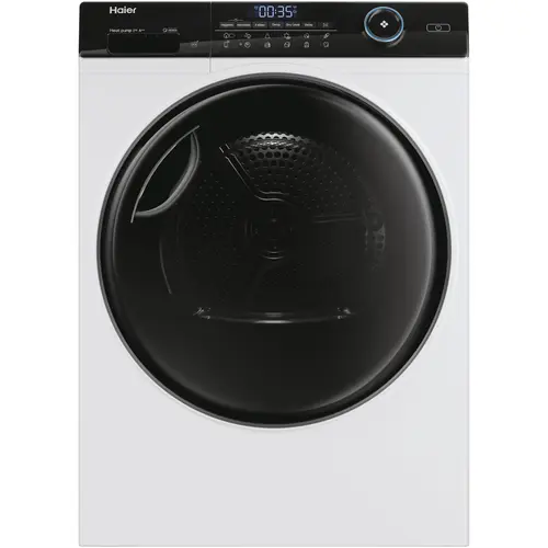 Uscator de rufe Haier HD80-A3959-S, Pompa de caldura, 8 kg, Clasa C, Wi-Fi, Motor Inverter, iRefresh, Dry Sensor, Pillow drum, iTime, Filtru triplu (Alb)