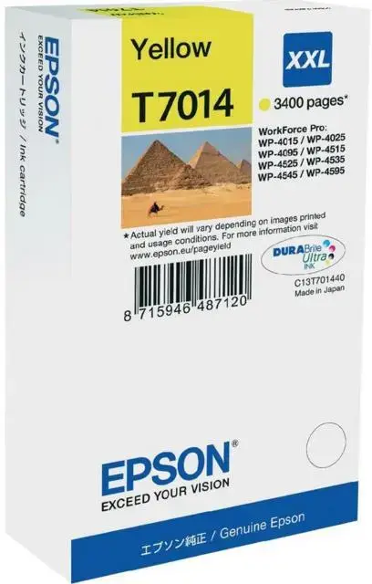 Cartus cerneala Epson XXL T7014, acoperire aprox. 3400 pagini (Galben)