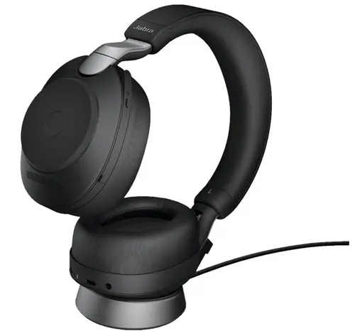 Casti cu microfon Jabra Evolve2 85 UC Stereo, USB Type-C, Stand (Negru)