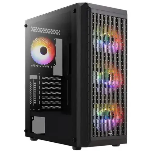 Carcasa Aerocool Beam V2 RGB, MiddleTower (Negru)