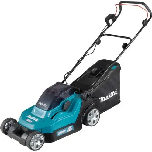 Masina de tuns iarba Makita DLM382PT2, 36 V, 40 L, Latime taiere 38 cm, 13 Trepte de inaltime (Negru/Verde)