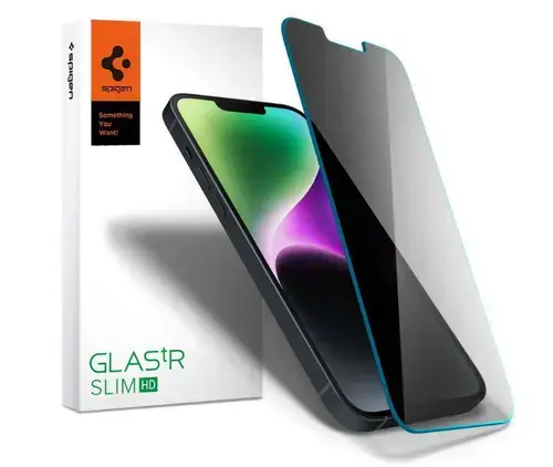 Folie Sticla Spigen tR Slim AGL03393 pentru Apple iPhone 13, Apple iPhone 13 Pro (Negru)