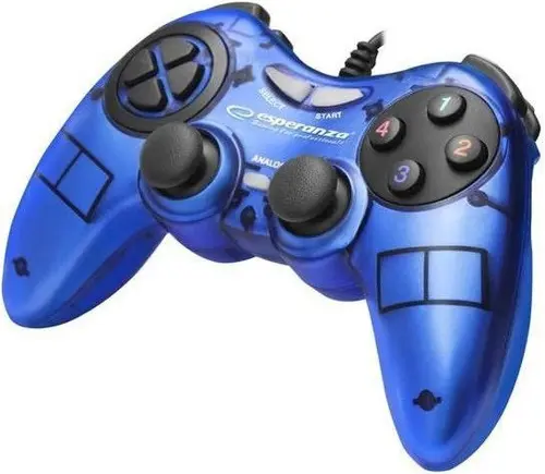 Controller Esperanza Fighter EGG105B, PC (Albastru)