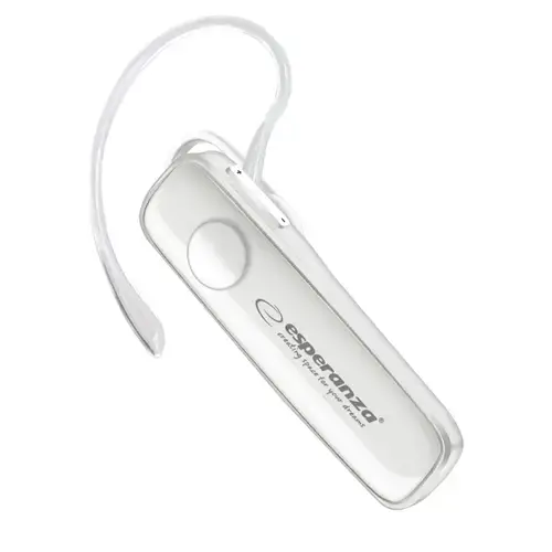 Casca Mono Wireless in-ear Esperanza Celebes EH184W, Bluetooth v.4.2, Hands Free, conexiune multipoint (Alb)