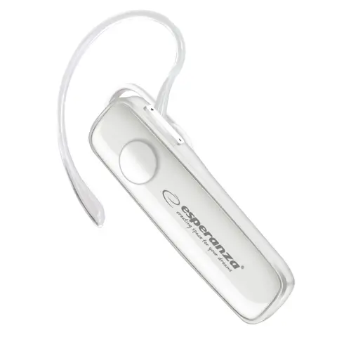 Casca Mono Wireless in-ear Esperanza Celebes EH184W, Bluetooth v.4.2, Hands Free, conexiune multipoint (Alb)