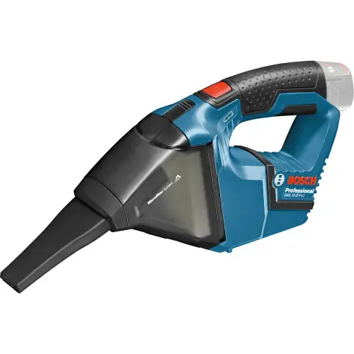 Aspirator pe acumulator Bosch Professional GAS 12V, 12 V, 15 l/sec flux aer, 45 mbar, 408 cm² suprafata filtrare, 0.35 l volum rezervor, fara acumulator/incarcator