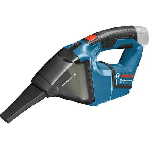 Aspirator pe acumulator Bosch Professional GAS 12V, 12 V, 15 l/sec flux aer, 45 mbar, 408 cm² suprafata filtrare, 0.35 l volum rezervor, fara acumulator/incarcator