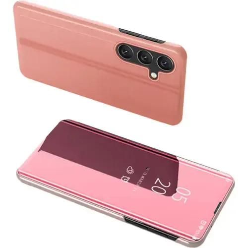 Husa Book Clear View Lemontti  compatibila cu Samsung Galaxy A25 5G (Roz)