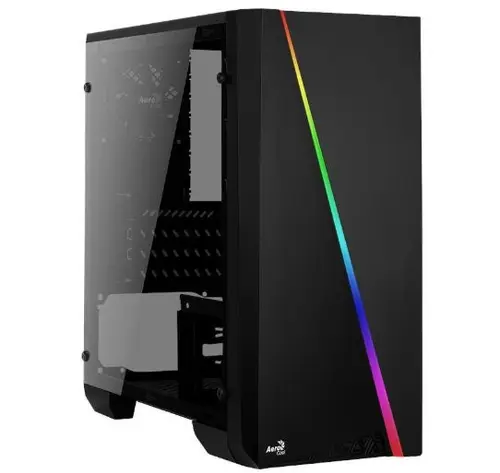 Carcasa Aerocool CYLON Mini RGB, MiniTower, Iluminare RGB (Negru)
