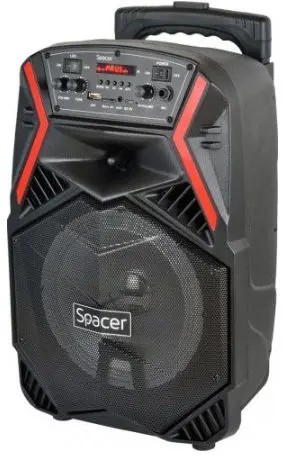 Boxa Portabila Spacer SPB-H8-BT, Bluetooth, 35 W (Negru)