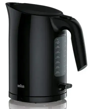 Fierbator de apa Braun WK3100BK PurEase, 2200 W, 1.7 l (Negru)
