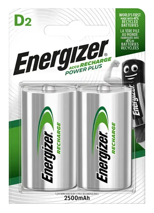 Acumulatori Energizer Power Plus D, 2500 mAh, 2 buc/set