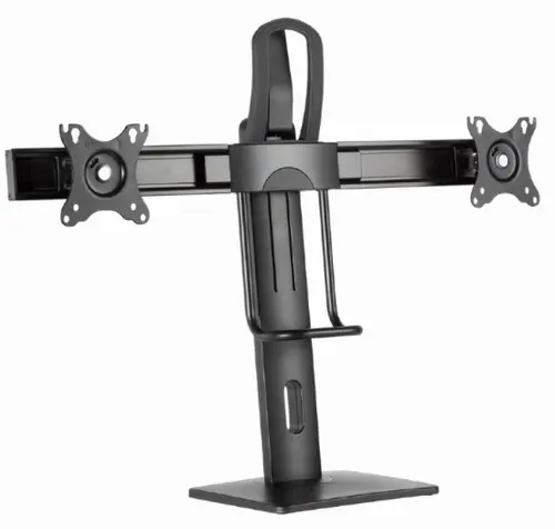 Suport birou 2 monitoare Gembird MS-D2-01, 17inch - 27inch, 12 kg, VESA 75x75/100x100 (Negru)