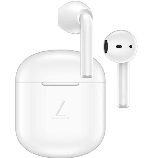 Casti True Wireless ZTE Buds, Bluetooth, ENC (Alb)
