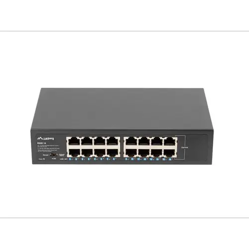 Switch Gigabit Lanberg RSGE-16 cu 16 porturi (RSGE-16)