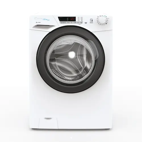 Masina de spalat rufe Candy HCU1282DB/1-S, 8 kg, 1200 RPM, 16 Programe, Kilo Detector, Clasa D (Alb)
