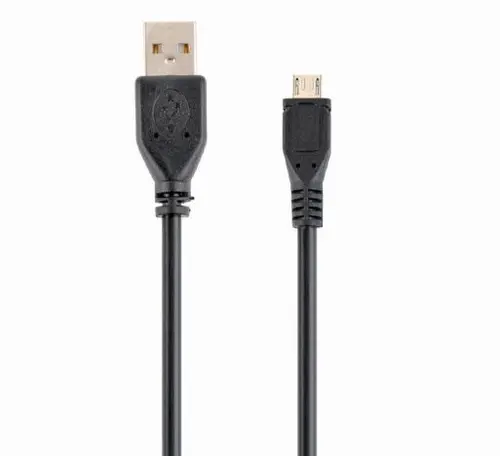 Cablu de date Gembird CCP-MUSB2-AMBM-10, MicroUSB, 3m (Negru)