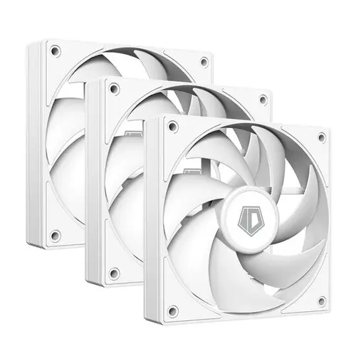 Set 3 ventilatoare ID-Cooling AF-125, 120mm (Alb)