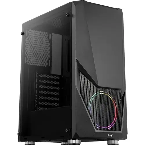 Carcasa Aerocool Zauron, iluminare fRGB, Mid Tower (Negru)