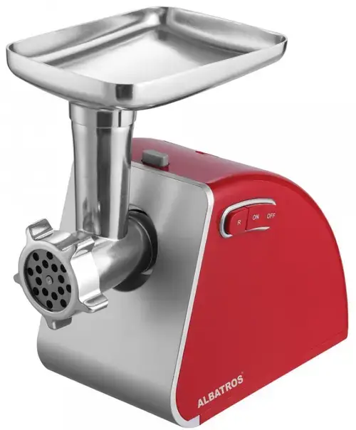 Masina de tocat Albatros MTA1510R, 1500 W, 1.8 kg/min, 3 Site (Rosu/Inox)