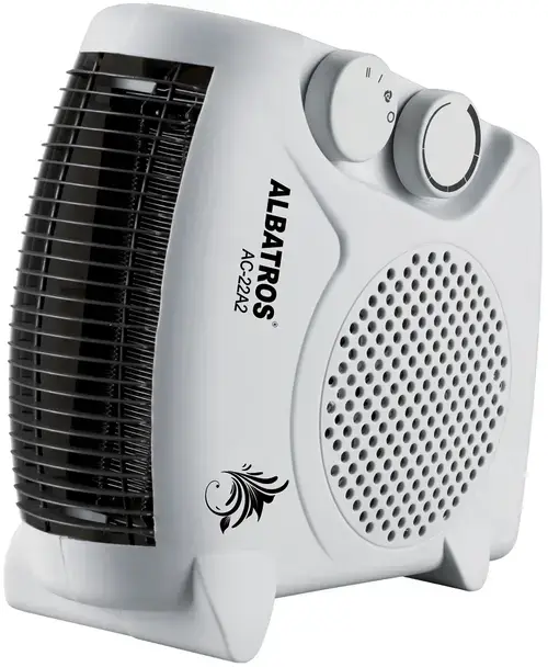 Aeroterma ceramica Albatros AC-22A2, 2000W, 2 trepte de putere, termostat reglabil (Alb)