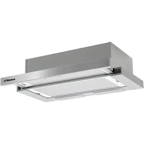 Hota incorporabila telescopica Hansa OTS6251IH, Putere de absorbtie 429 m3/h, 2 motoare, 60 cm, Inox