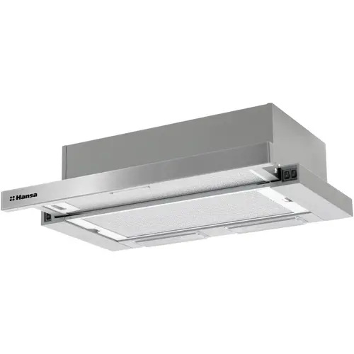 Hota incorporabila telescopica Hansa OTS6251IH, Putere de absorbtie 429 m3/h, 2 motoare, 60 cm, Inox