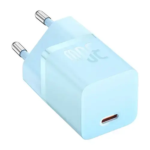 Incarcator retea Baseus GaN5 Mini, 30W, USB-C, Fast Charger (Albastru)