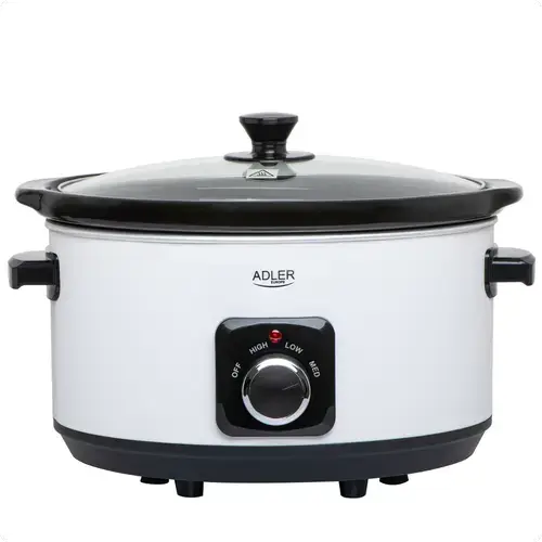 Aparat de gatit Adler AD6413W, 5.8 l, 290 W (Alb/Negru)