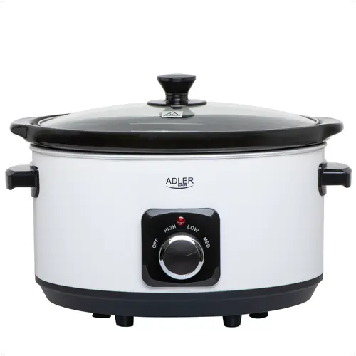Aparat de gatit Adler AD6413W, 5.8 l, 290 W (Alb/Negru)