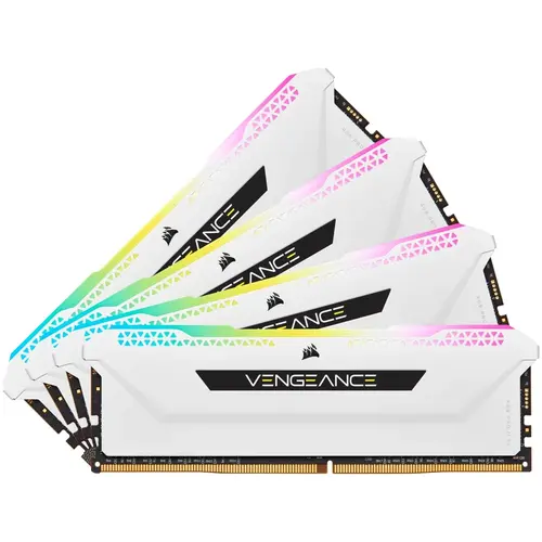 Memorii Corsair Vengeance XMP 2.0 PRO SL, White Heatspreader 64GB (4x16GB), DDR4, 3200MHz, CL 16, RGB