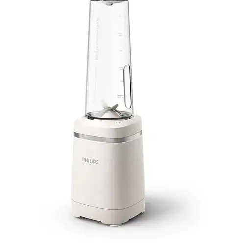Blender cu pahar to go Philips seria 5000 HR2500/00, Recipient Tritan Renew 0.6l, 350 W, Alb