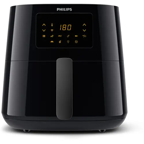 Friteuza fara ulei Philips HD9280/90 Airfryer Essential Collection, capacitate 6.2 L, Rapid Air, Digital, Wifi, 7 presetari, Negru